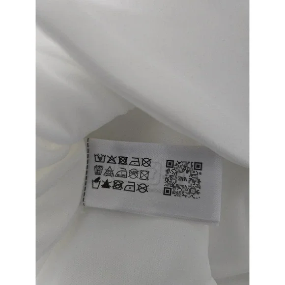 Zara Jeweled Bow Deep V Sleeveless Top White Size M NWOT - Picture 7 of 13